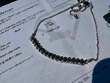 #867 - Sterling & Black Diamond 1/4ct Adjustable Bracelet - Photo 4