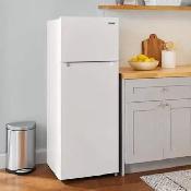 Vissani 24' 11.5 cu. ft. wide top freezer Refrigerator in white - Photo 4