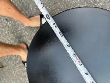Free delivery used Set of 2 Black Bar Stools - Photo 6