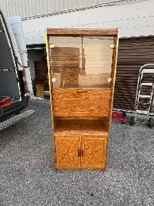 Free delivery used Vintage Wooden Display Cabinet
