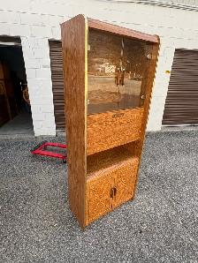 Free delivery used Vintage Wooden Display Cabinet - Photo 3