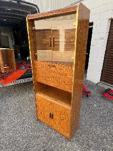 Free delivery used Vintage Wooden Display Cabinet - Photo 5