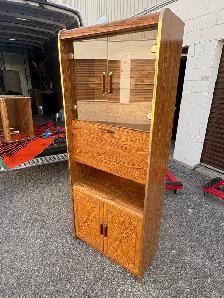 Free delivery used Vintage Wooden Display Cabinet - Photo 6