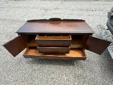 Free delivery Antique Wood Sideboard with Drawers and Cabinets - Photo 5
