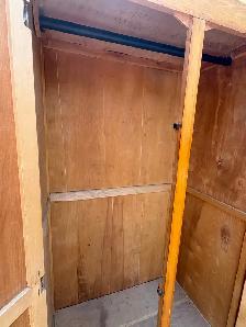 Free delivery antique Wooden Wardrobe with Hanging Rod - Photo 8