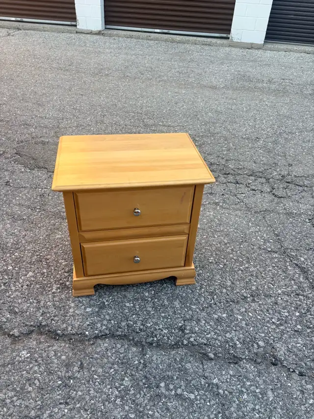 Free delivery used Light Wood Drawer Nightstand