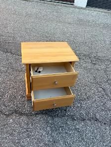 Free delivery used Light Wood Drawer Nightstand - Photo 5