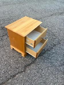 Free delivery used Light Wood Drawer Nightstand - Photo 9