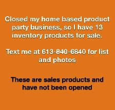left over inventory from home business