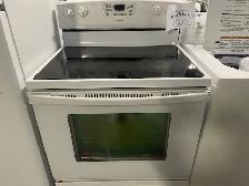 Ensemble Cuisinière Frigo laveuse et sécheuse en blanc - Photo 3