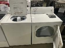 Ensemble Cuisinière Frigo laveuse et sécheuse en blanc - Photo 4