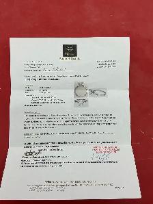 alliance en or blanc 14K avec diamant - Photo 2
