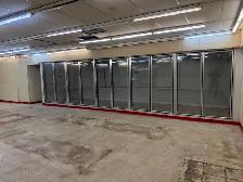 Walk-in Cooler Refrigerated Display System 10 Glass Doors