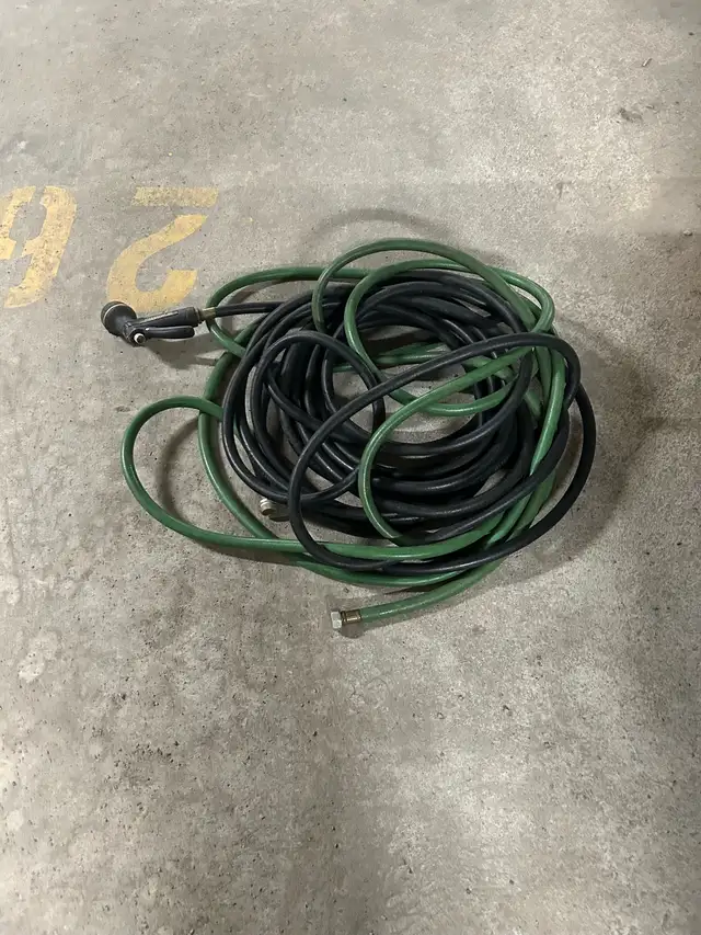 water hoses and nozzel