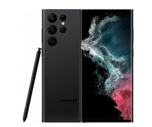 Unlocked Samsung S22 Ultra Black (256GB) with 1 year warranty