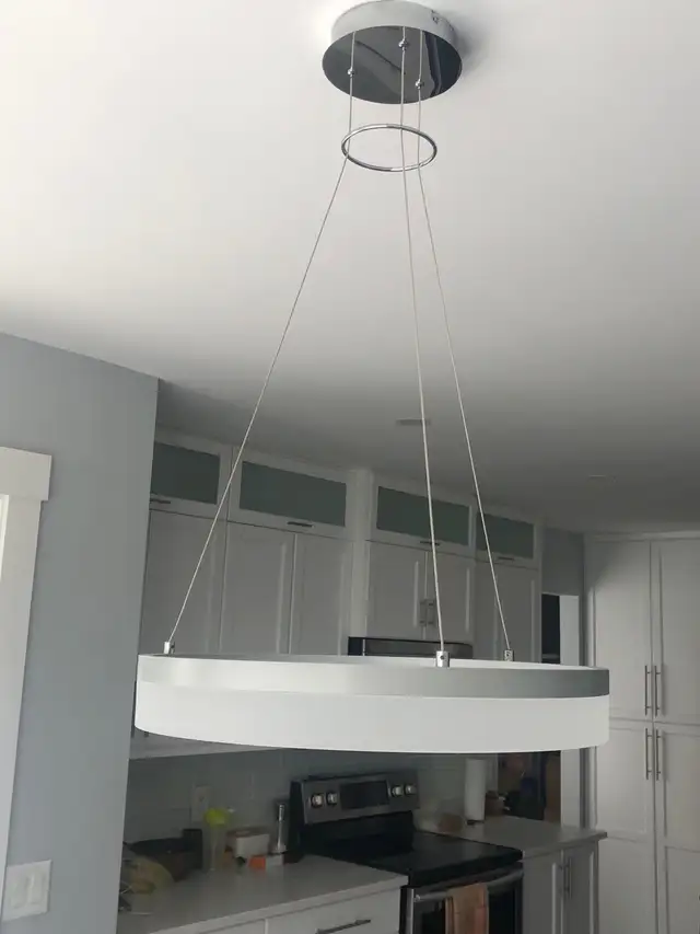 modern chrome pendant light