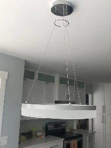 modern chrome pendant light