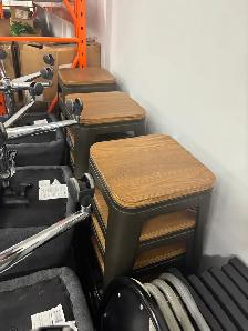 Industrial Wood & Metal Bar Stools – 12 Available - Photo 4