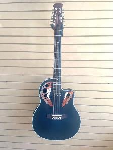 12 strings Acoustic Electric Guitar Round Back