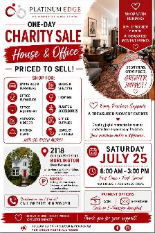 One-Day Charity House & Office Sale - Burlington