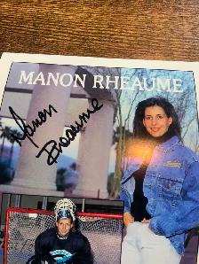 Manon Rhéaume autographed card. Las Vegas hotel promo. - Photo 3