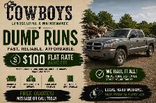 Dump Runs & Junk Removal | $100 Flat Rate