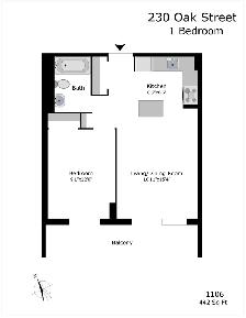 renovated one bedroom, river and gerrard - ID 162 - Photo 12