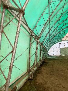 Heavy-Duty Used Cover-All Barn / Fabric Shelter – 75' x 150' - Photo 3