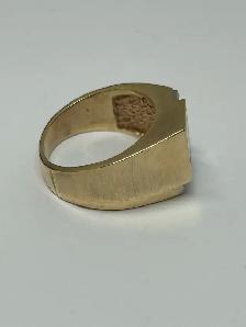 10k Men’s Onyx Diamond Ring - Photo 6