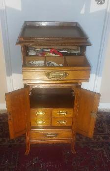 Antique rare OAK Smokers cabinet - Photo 4