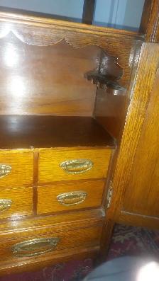 Antique rare OAK Smokers cabinet - Photo 8