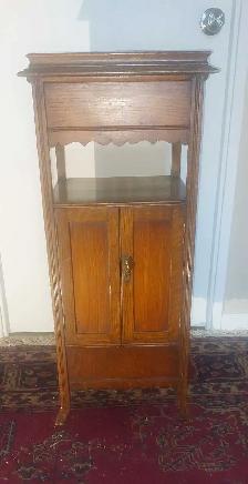 Antique rare OAK Smokers cabinet - Photo 9