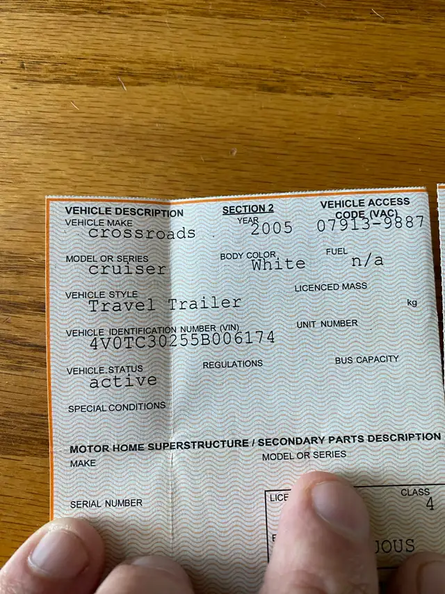 2005 Crossroad Cruiser Travel Trailer