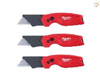Milwaukee Tool FASTBACK Compact Folding Utility Knife (3 Pack)