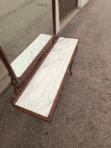 Free delivery used Antique Vanity Table with Mirror - Photo 3