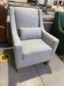 Grey fabric accent chair - Photo 2