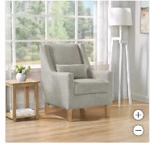 Grey fabric accent chair - Photo 3