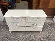 Free delivery used Cream French Provincial 6-Drawer Dresser - Photo 2