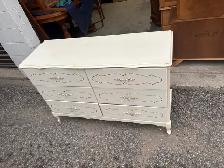 Free delivery used Cream French Provincial 6-Drawer Dresser - Photo 9