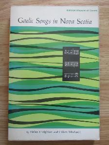 GAELIC SONGS IN NOVA SCOTIA - 1964 SC