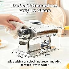 Manual Pasta Maker, 7 Adjustable Settings, 2 in 1 Dual Roles NEW - Photo 4