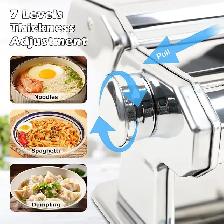Manual Pasta Maker, 7 Adjustable Settings, 2 in 1 Dual Roles NEW - Photo 5