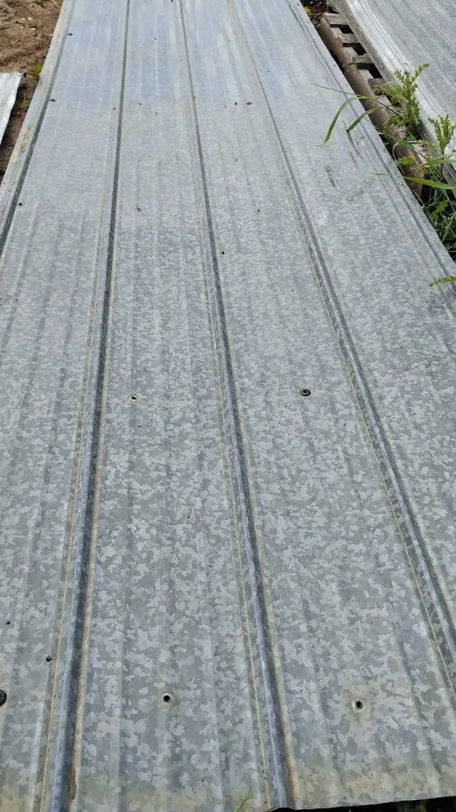 12 ft. Galvanized Metal Sheets $0.75cents /sq. Ft