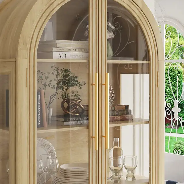 70.9' Tall Freestanding Arch Display Cabinet