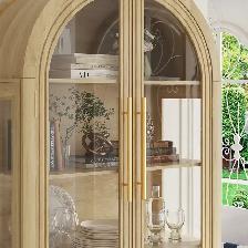 70.9' Tall Freestanding Arch Display Cabinet