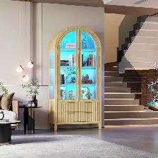 70.9' Tall Freestanding Arch Display Cabinet - Photo 2