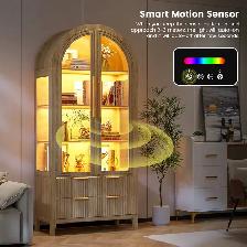 70.9' Tall Freestanding Arch Display Cabinet - Photo 7