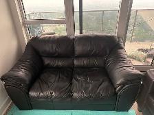 Black Leather Couch