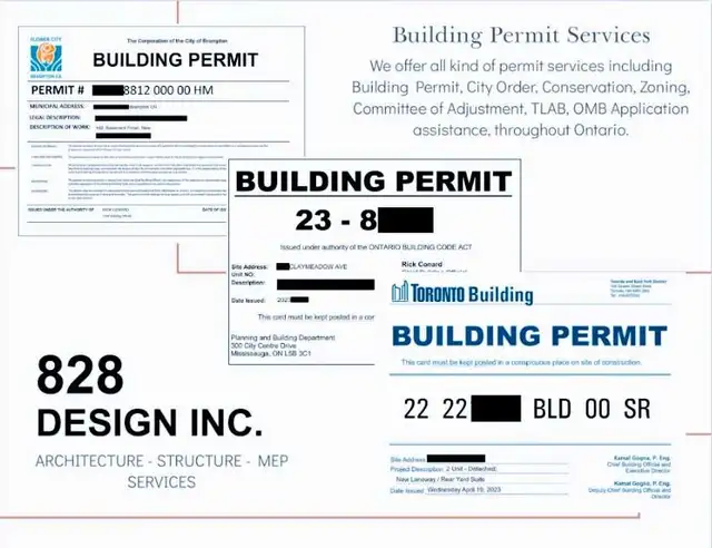 $800- BUILDING PERMIT SERVICES