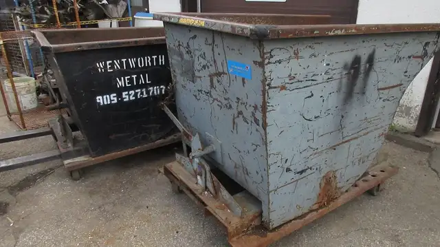 Metal Hopper Dump Bin - $500